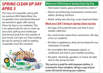 Spring Clean Up Day in Coupeville