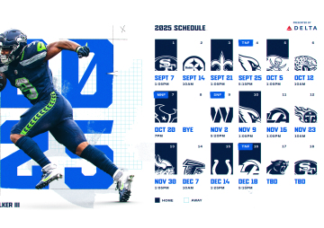 SEAHAWKS SCHEDULE 2025-2026