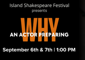 WHY - An actor preparing