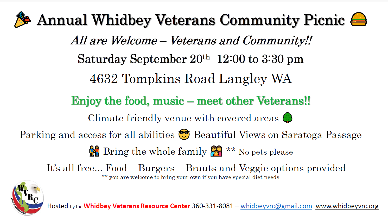 Whidbey Veterans Community Picnic