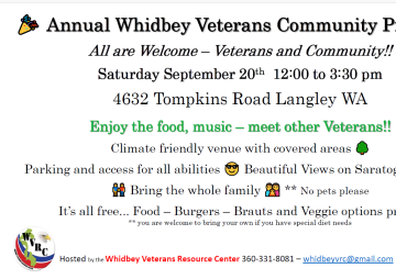 Whidbey Veteran's Community Picnic