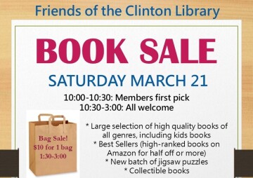 BOOK SALE - Friends of the Clinton Library