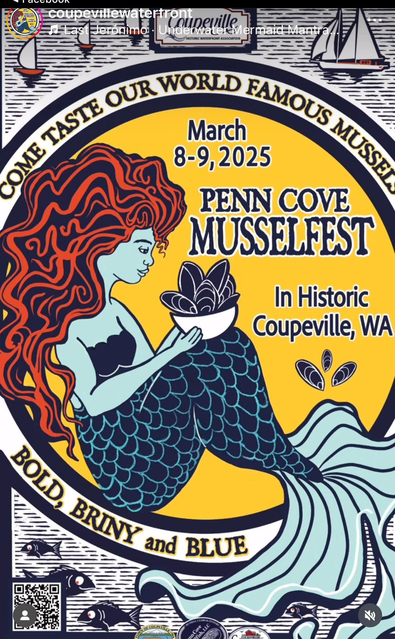 Penn Cove Mussel Festival  March 8-9, 2025