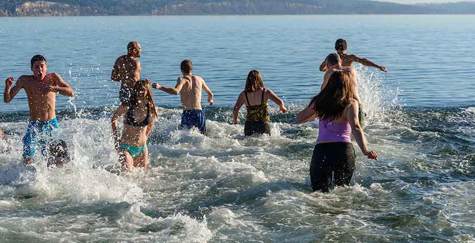 Polar Bear Plunge at Double Bluff