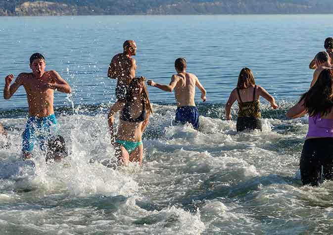 Polar Bear Plunge at Double Bluff