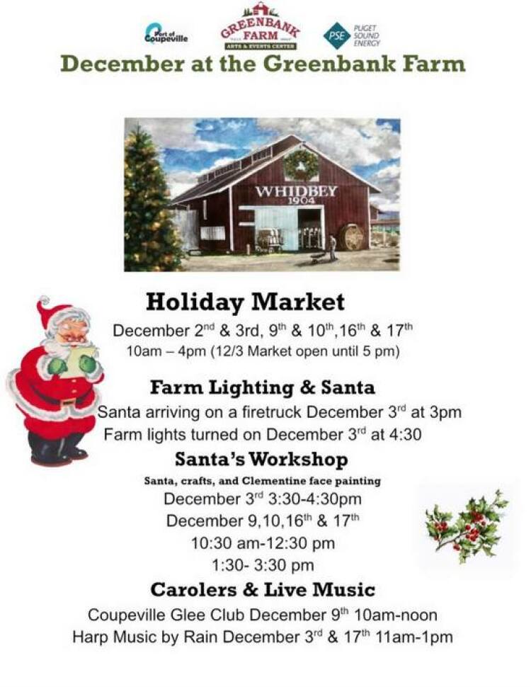 Holiday Market at the Greenbank Farm. Holiday Events Events in Whidbey ...