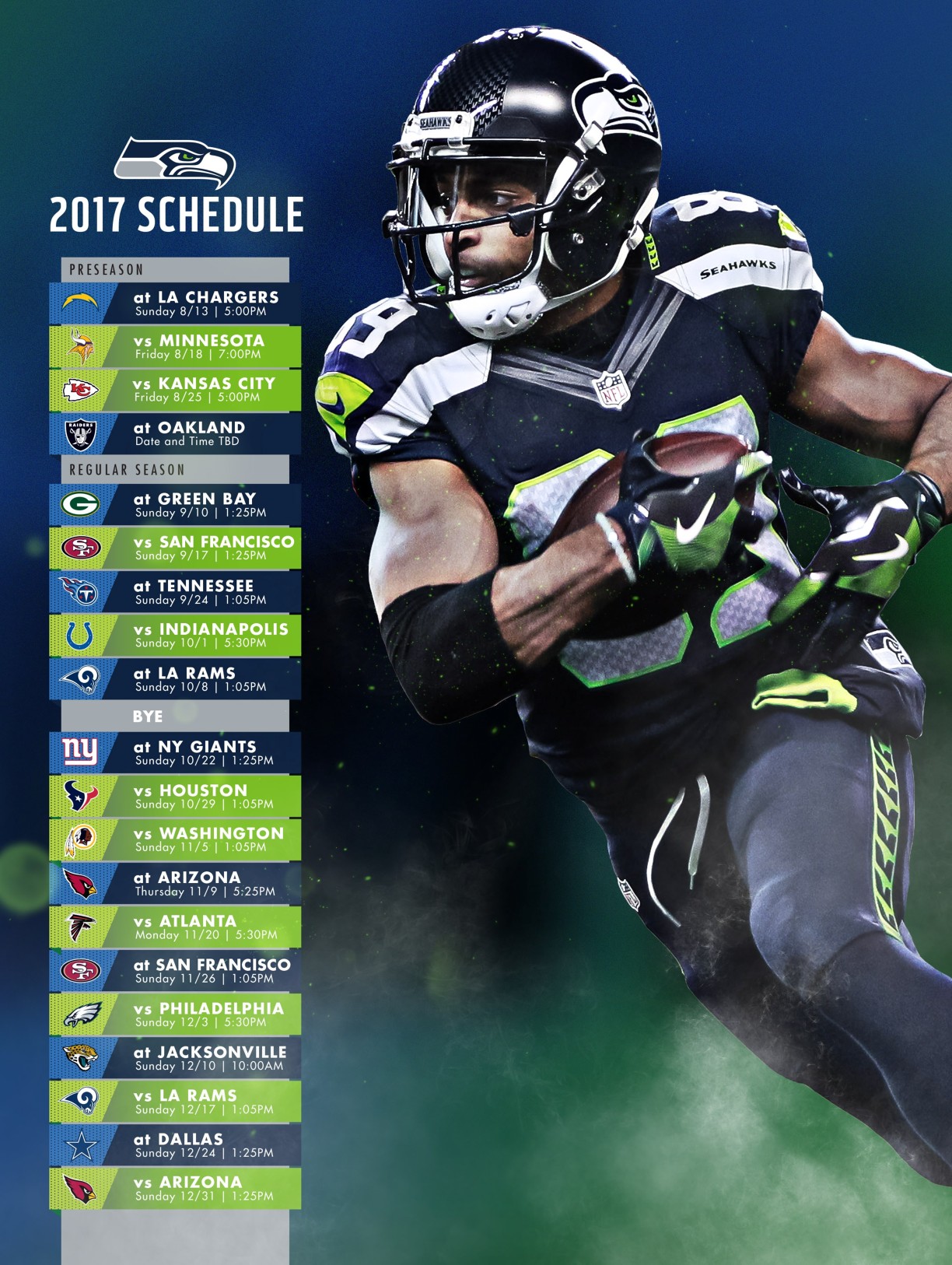 seahawks jersey schedule