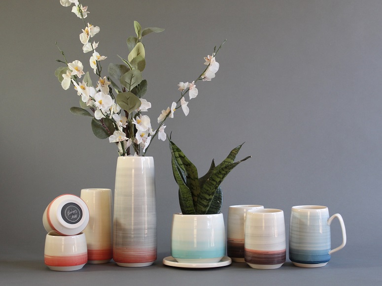 Briggs Shore sells her beautiful pottery from her studio in Coupeville